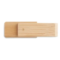 Gift Campaign Chiavetta USB in legno di bambù con clip girevole Ecotwist 3.0> Chiavette Usb Ecologiche