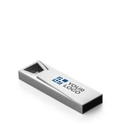 Gift Campaign Chiavette USB con logo con occhiello trapezioidale Compacto Trapezium> Chiavette Usb Di Metallo