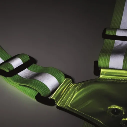 Gift Campaign Cintura regolabile con luci a LED davanti e dietro e strisce argentate> Gilet Alta Visibilità|Gadget Per Bicicletta