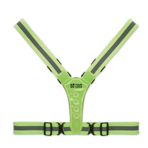 Gift Campaign Cintura regolabile con luci a LED davanti e dietro e strisce argentate> Gilet Alta Visibilità|Gadget Per Bicicletta