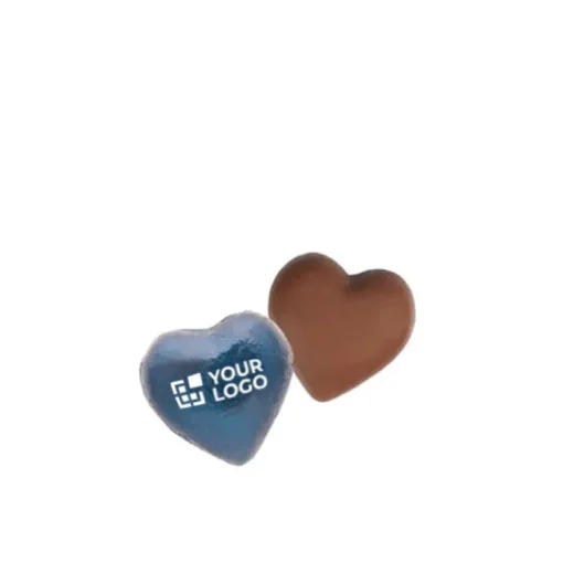 Gift Campaign Cioccolatini a forma di cuore in confezione singola personalizzata 5g> Cioccolatini