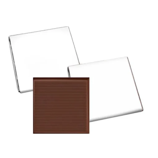 Gift Campaign Cioccolatini personalizzati piatti e quadrati fondenti o bianchi 5g> Cioccolatini