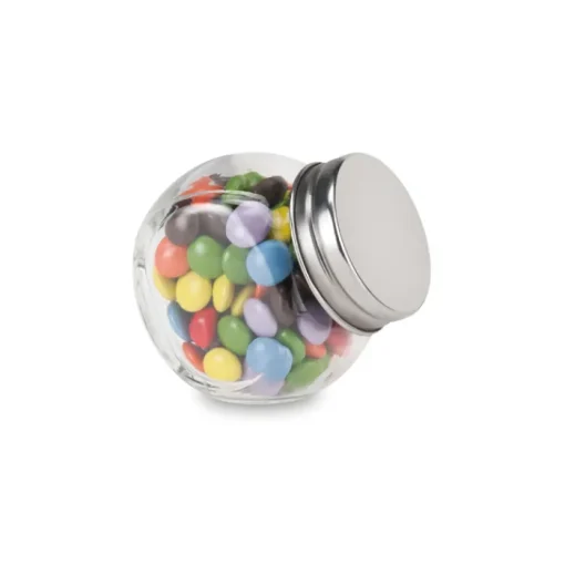 Gift Campaign Cioccolatini promozionali tipo smarties in barattolo di vetro> Cioccolatini
