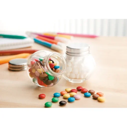 Gift Campaign Cioccolatini promozionali tipo smarties in barattolo di vetro> Cioccolatini