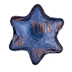 Gift Campaign Cioccolatino a forma di stella in confezione singola personalizzata 4g> Cioccolatini