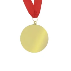 Gift Campaign Classica medaglia dorata con nastro rosso> Medaglie E Trofei