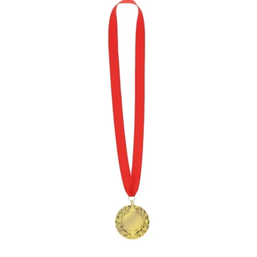 Gift Campaign Classica medaglia dorata con nastro rosso> Medaglie E Trofei