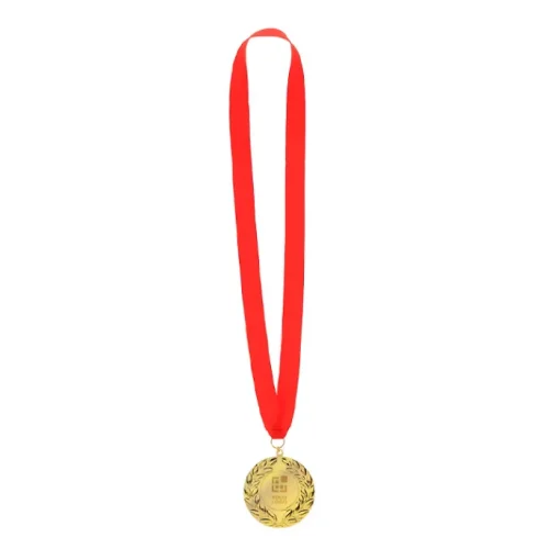 Gift Campaign Classica medaglia dorata con nastro rosso> Medaglie E Trofei