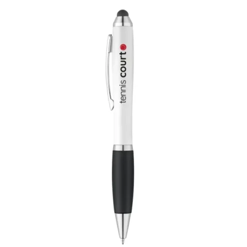 Gift Campaign Classica penna promozionale bianca inchiostro blu Toptouch> Penne Touch|Penne Di Plastica