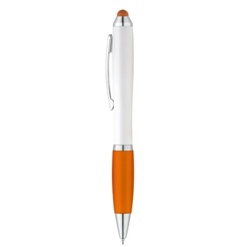 Gift Campaign Classica penna promozionale bianca inchiostro blu Toptouch> Penne Touch|Penne Di Plastica
