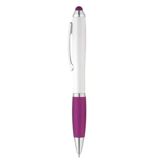 Gift Campaign Classica penna promozionale bianca inchiostro blu Toptouch> Penne Touch|Penne Di Plastica