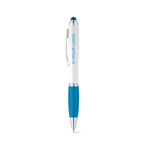 Gift Campaign Classica penna promozionale bianca inchiostro blu Toptouch> Penne Touch|Penne Di Plastica