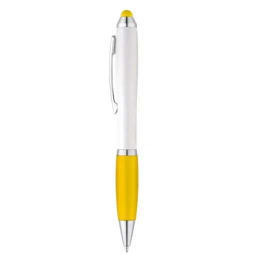 Gift Campaign Classica penna promozionale bianca inchiostro blu Toptouch> Penne Touch|Penne Di Plastica