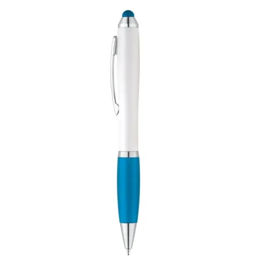 Gift Campaign Classica penna promozionale bianca inchiostro blu Toptouch> Penne Touch|Penne Di Plastica