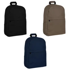Gift Campaign Classico zaino per laptop in cotone con tasche laterali 15'' 350 g/m2> Zaini Porta Pc