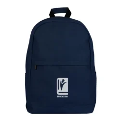 Gift Campaign Classico zaino per laptop in cotone con tasche laterali 15'' 350 g/m2></noscript> Zaini Porta Pc