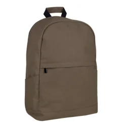 Gift Campaign Classico zaino per laptop in cotone con tasche laterali 15'' 350 g/m2></noscript> Zaini Porta Pc