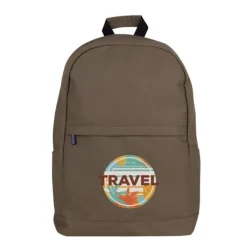 Gift Campaign Classico zaino per laptop in cotone con tasche laterali 15'' 350 g/m2></noscript> Zaini Porta Pc