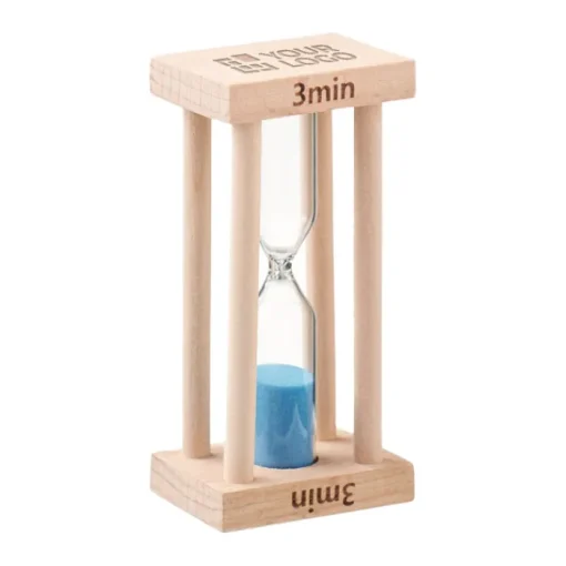 Gift Campaign Clessidra personalizzata con struttura in da 3 minuti Solo> Gadget Per Parrucchieri