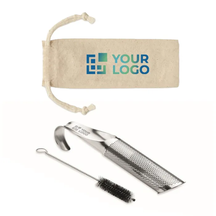 Gift Campaign Colino da tè a forma di tubo in acciaio inox con spazzolino Ceylon> Altri Utensili Da Cucina