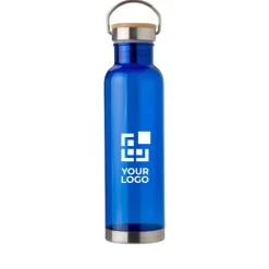 Gift Campaign Colorate borracce personalizzate tappo in acciaio e bambù 800ml Clip> Gadget Ecologici|Borracce In Plastica