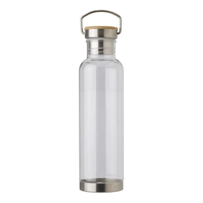 Gift Campaign Colorate borracce personalizzate tappo in acciaio e bambù 800ml Clip> Gadget Ecologici|Borracce In Plastica