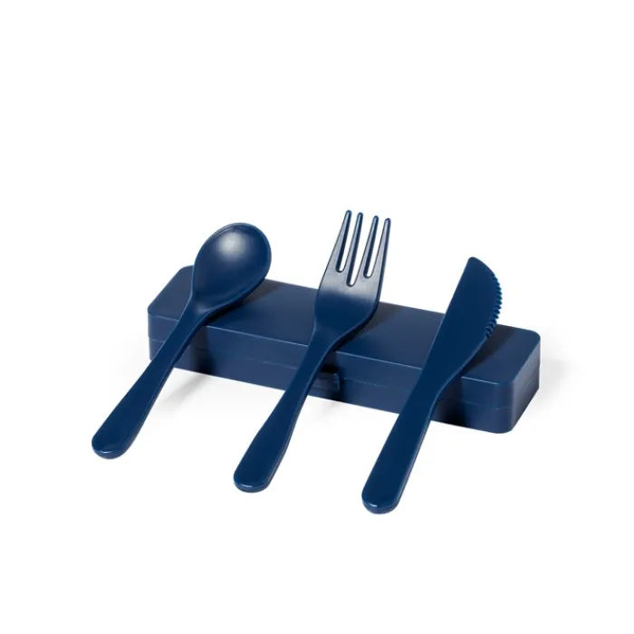 Gift Campaign Colorate posate con logo in plastica con astuccio abbinato Takeaway> Altri Utensili Da Cucina