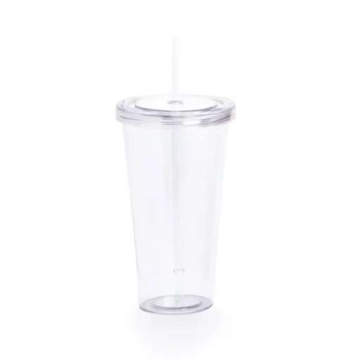 Gift Campaign Colorati bicchieri personalizzati trasparenti con cannuccia 750ml Straw> Bicchieri Di Plastica Personalizzati