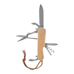 Gift Campaign Coltellino multiuso promozionale 9 funzioni copro bamboo Zermatt> Coltellini