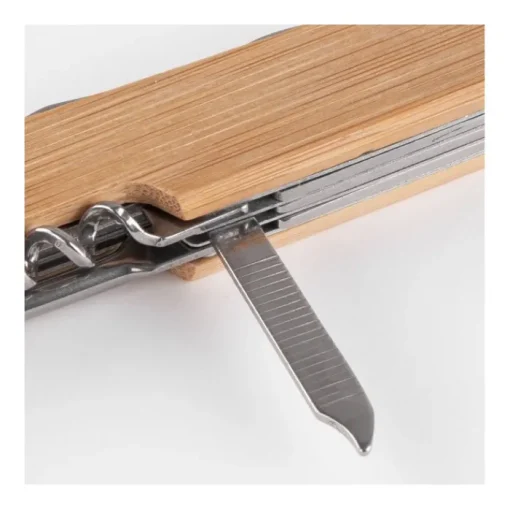 Gift Campaign Coltellino multiuso promozionale 9 funzioni copro bamboo Zermatt> Coltellini