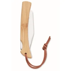 Gift Campaign Coltellino personalizzato pieghevole corpo in bambù e laccetto Knife></noscript> Coltellini