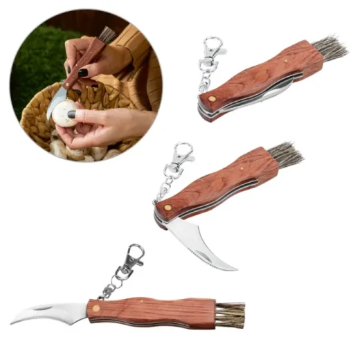 Gift Campaign Coltellino personalizzato corpo in legno ideale per funghi Mushroom> Coltellini