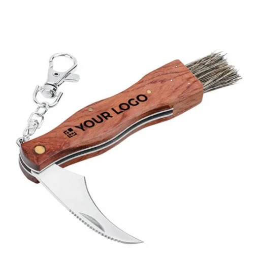 Gift Campaign Coltellino personalizzato corpo in legno ideale per funghi Mushroom> Coltellini