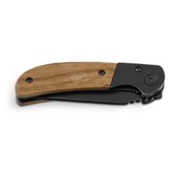 Gift Campaign Coltellino tascabile in acciaio inossidabile con manico in legno> Coltellini