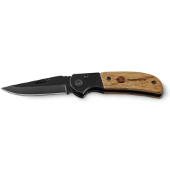 Gift Campaign Coltellino tascabile in acciaio inossidabile con manico in legno> Coltellini