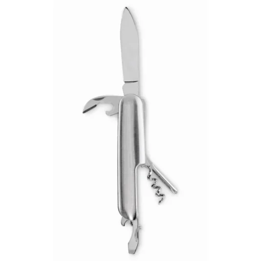 Gift Campaign Coltellino tascabile multiuso in alluminio riciclato con 5 funzioni> Coltellini