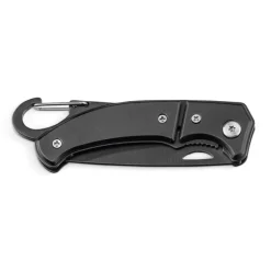 Gift Campaign Coltello tascabile in acciaio con chiusura di sicurezza e moschettone> Coltellini