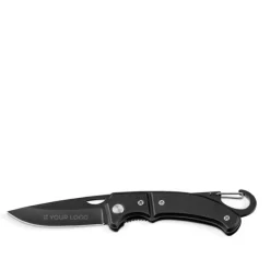 Gift Campaign Coltello tascabile in acciaio con chiusura di sicurezza e moschettone></noscript> Coltellini