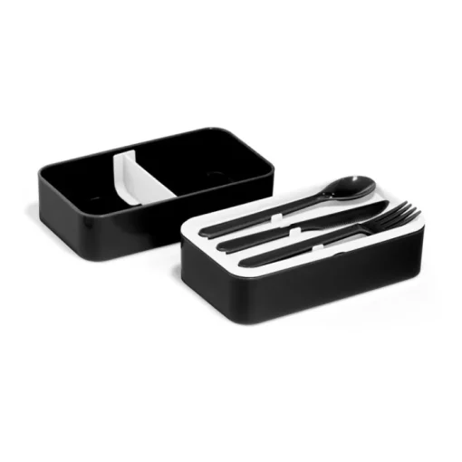 Gift Campaign Contenitore da asporto con logo con separatore e posate 1,36l Duo Gusto> Porta Pranzo
