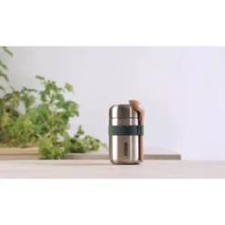 Gift Campaign Contenitore termico in acciaio inox anti perdita Black+Blum da 400ml> Porta Pranzo