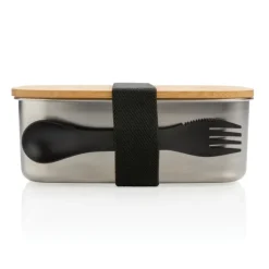 Gift Campaign Contenitori take away personalizzati posate e tappo in bambú 1,5L Bamboo></noscript> Porta Pranzo