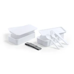 Gift Campaign Contenitori take away personalizzati con posate 1,4l Antibacterial></noscript> Gadget Per Medici E Infermieri|Porta Pranzo