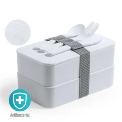 Gift Campaign Contenitori take away personalizzati con posate 1,4l Antibacterial></noscript> Gadget Per Medici E Infermieri|Porta Pranzo