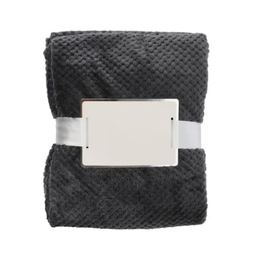 Gift Campaign Coperta con logo in pile da 230 g/m2 con trama a nido d'ape> Coperte