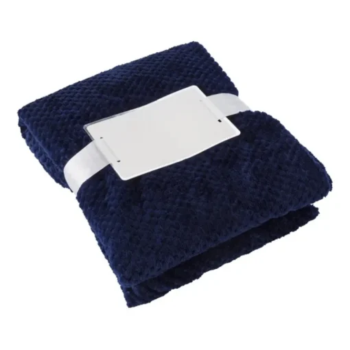Gift Campaign Coperta con logo in pile da 230 g/m2 con trama a nido d'ape> Coperte
