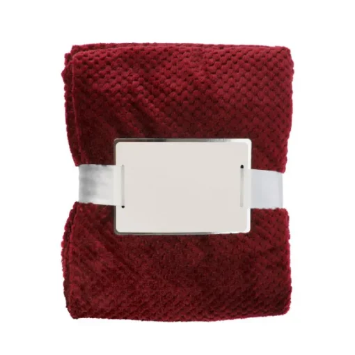 Gift Campaign Coperta con logo in pile da 230 g/m2 con trama a nido d'ape> Coperte
