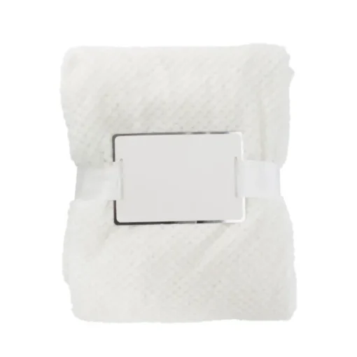 Gift Campaign Coperta con logo in pile da 230 g/m2 con trama a nido d'ape> Coperte