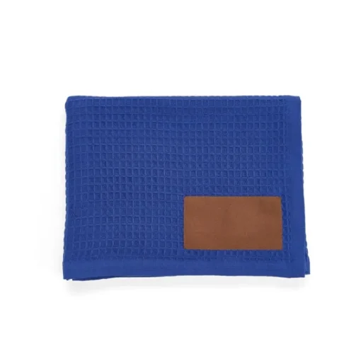 Gift Campaign Coperta con patch personalizzabile in cotone riciclato da 200 g/m2> Coperte