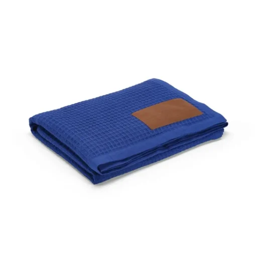 Gift Campaign Coperta con patch personalizzabile in cotone riciclato da 200 g/m2> Coperte