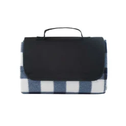 Gift Campaign Coperta da picnic con design a quadri e maniglia in pile 180 g/m2></noscript> Coperte